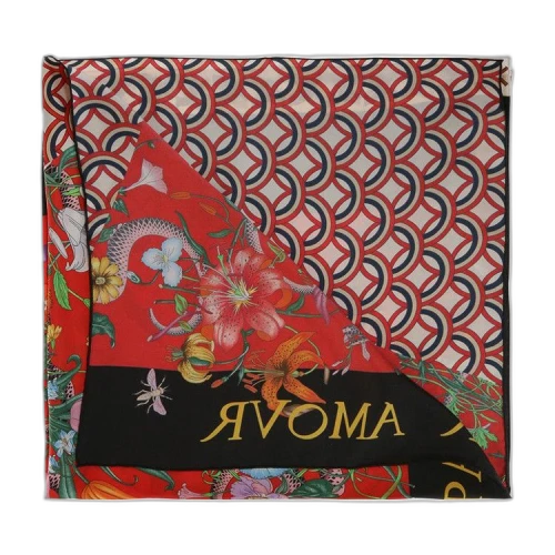 Gucci Patchwork Printed Scarf 'Red'