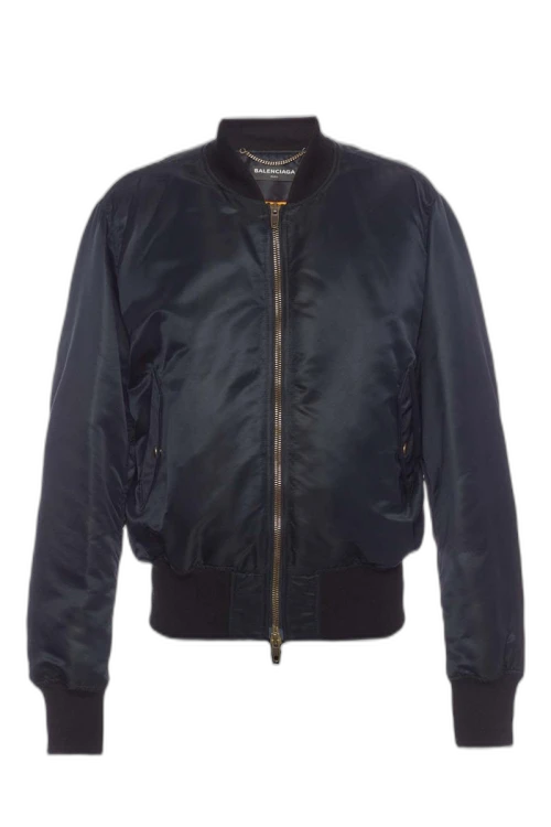 Balenciaga Paris Bomber Jacket Black