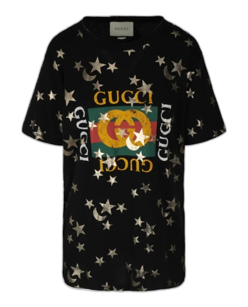 Gucci Stars Printed T-shirt Black