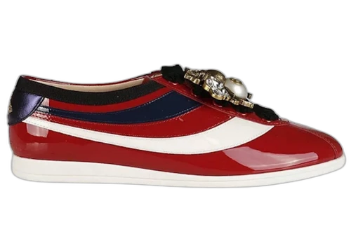 Gucci Falacer Patent Leather Sneaker Red Vernice Crystal (Women's)