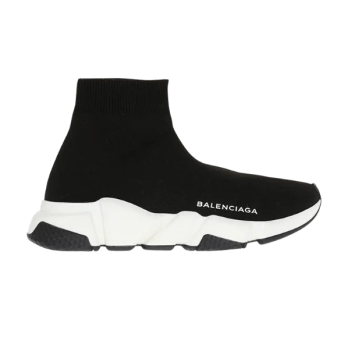 Balenciaga Speed Trainer Mid 'Black White Black' (Women's)