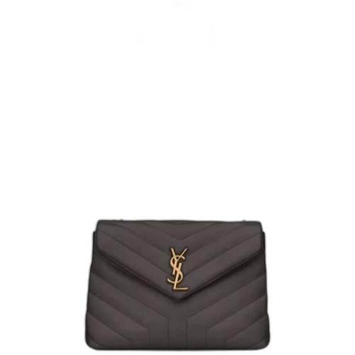 Saint Laurent Monogram Quilted Shoulder Bag 'Storm'