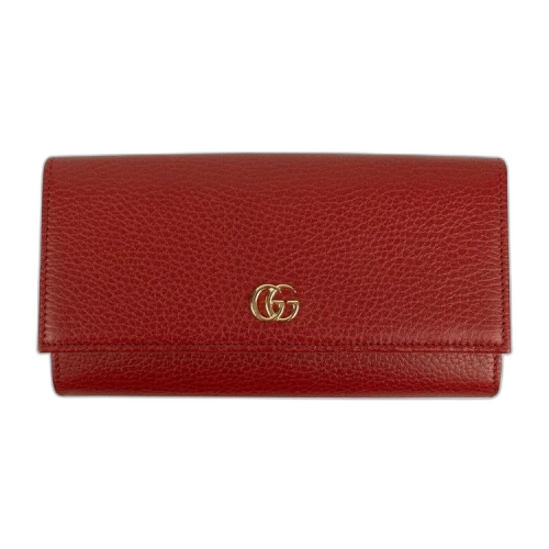 Gucci GG Marmont Leather Mini Chain Shoulder Bag 'Red'