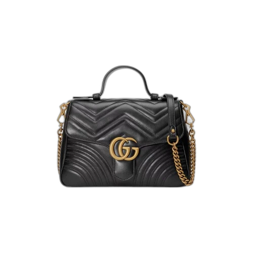 Gucci GG Marmont Small Top Handle Bag 'Black'