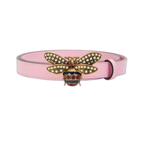 Gucci Queen Margaret Leather Belt 'Pink'