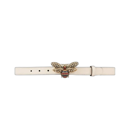 Gucci Queen Margaret Leather Belt 'Off White'