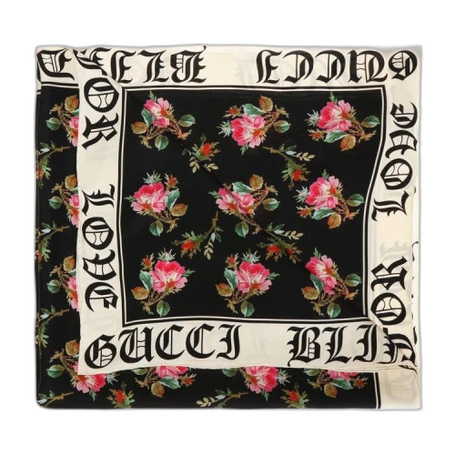 Gucci Blooms Print Scarf 'Black'