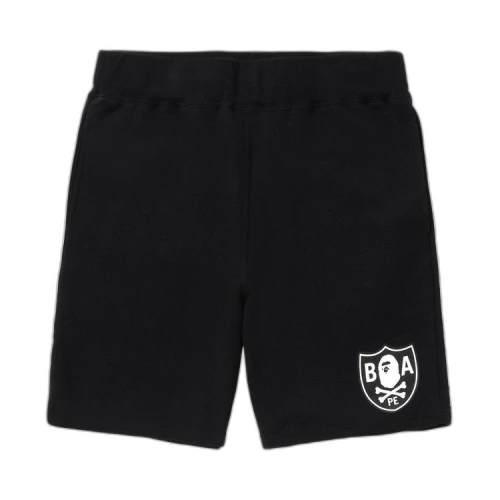 BAPE Color Ape Crossbone One Point Sweat Shorts 'Black'