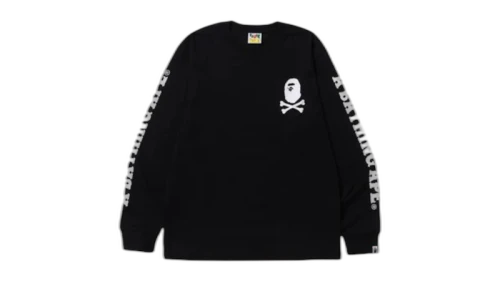 BAPE Ape Crossbone L/S Tee Navy