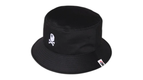 BAPE Ape Crossbone Bucket Hat Black
