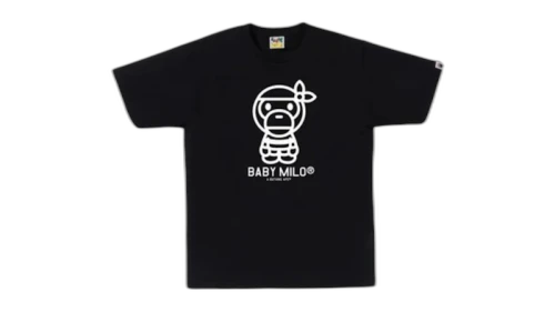 BAPE Pirate Baby Milo Tee Black