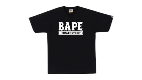 BAPE Big Ape Crossbone College Tee Black