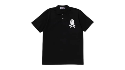 BAPE Ape Crossbone Polo Black