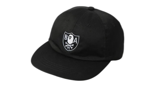 BAPE Ape Crossbone Emblem Cap Black