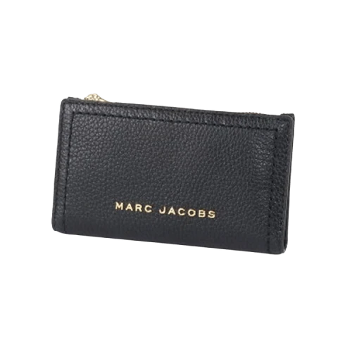 Marc Jacobs Groove Slg Signet Medium Flat Wallet Black