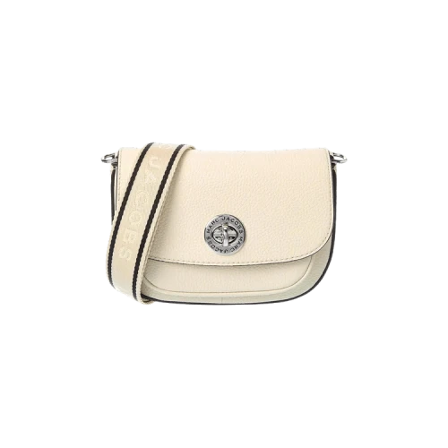 Marc Jacobs Signet Turnlock Small Saddle Bag Marshmallo