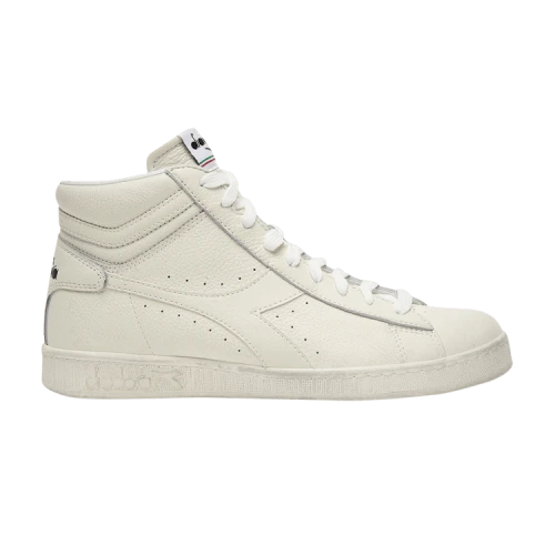 Diadora Game L High Waxed 'Triple White'