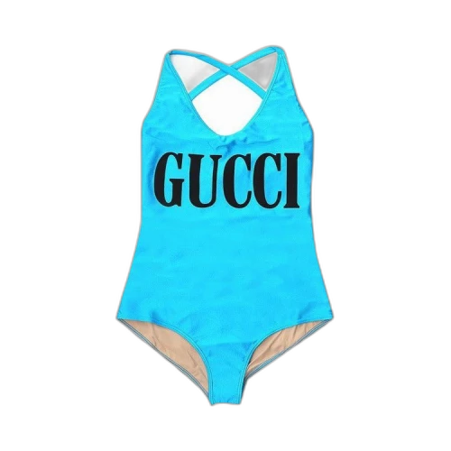 Gucci Logo Swimsuit 'Vivid Blue'