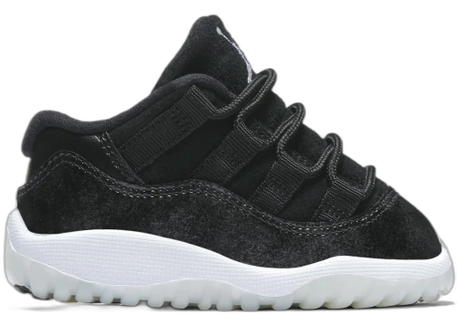 Jordan 11 Retro Low Black Metal Silver White (TD)