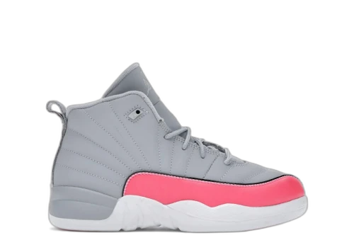 Jordan 12 Retro Wolf Grey Racer Pink (PS)