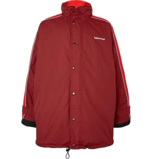 Balenciaga Oversized Padded Windbreaker Crismo Red
