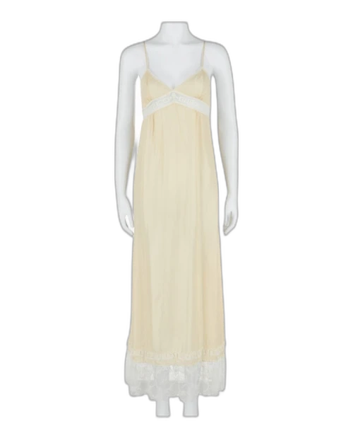 Gucci Silk Sleeveless Night Gown White