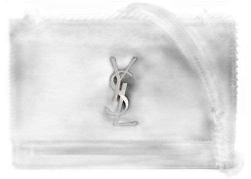 Saint Laurent Sunset Monogram Wallet on Chain Small Black