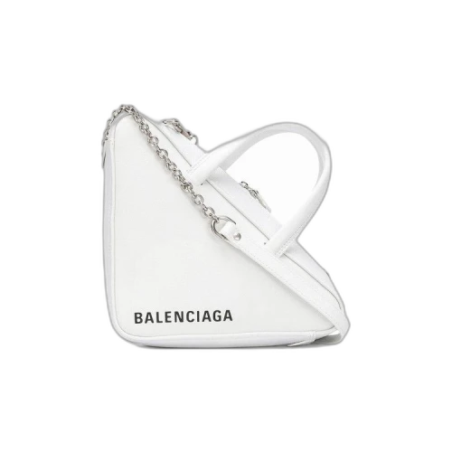 Balenciaga Triangle Chain Crossbody Bag 'White'
