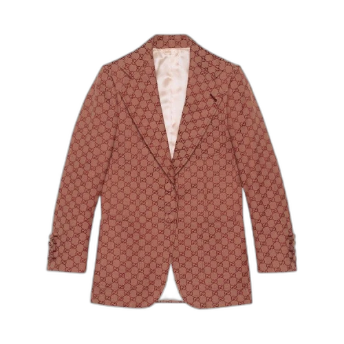 Gucci Gg Wool Canvas Culotte Pants 'Beige/Bordeaux'
