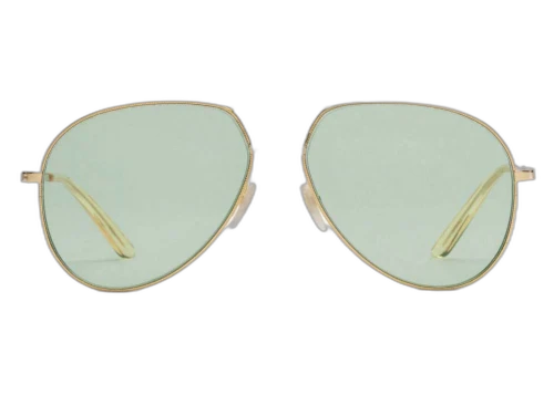 Gucci Aviator Metal Sunglasses Green/Gold (520116 I0330 8070)