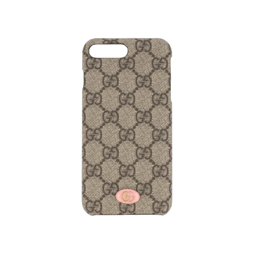 Gucci GG Supreme iPhone 8 Plus Case White Beige