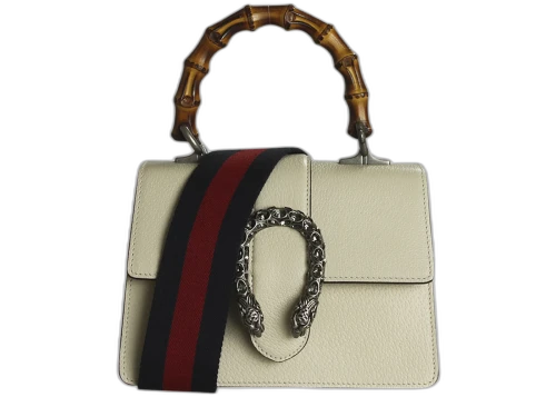 Gucci Dionysus Bamboo Top Handle Mini White