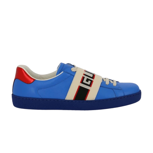 Gucci Ace Stripe Leather 'Blue'
