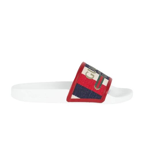Gucci Shower Slide 'Mystic White Red'