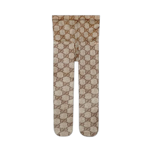 Gucci GG Tulle Pattern Tights 'Beige/Ebony'