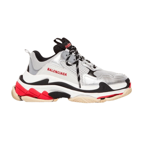 Balenciaga Triple S 'Red Silver White' 2019 (Women's)