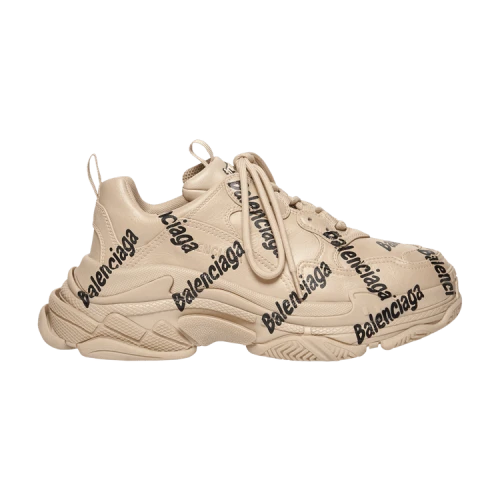 Balenciaga Triple S 'Logotype - Beige' (Women's)