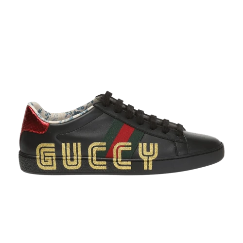 Gucci Ace Low 'Guccy Print - Black' (Women's)