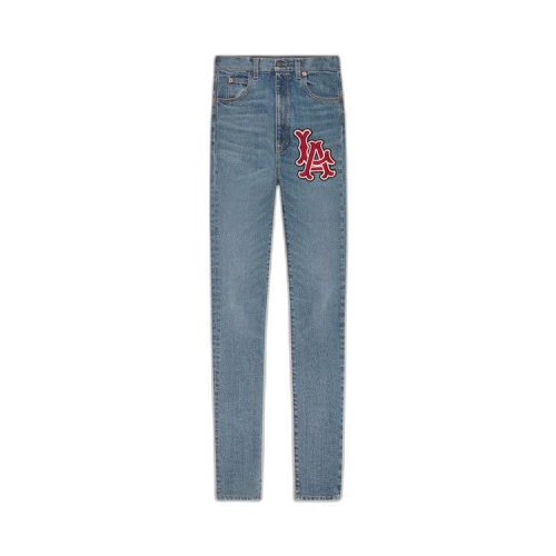 Gucci Skinny Pant With LA Angels™ Patch 'Stonewash'