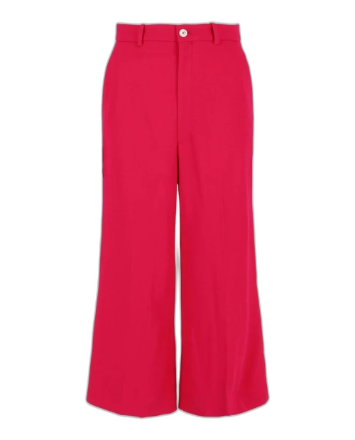 Gucci High Rise Wide-Leg Pants Pink