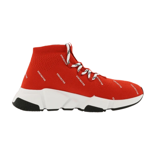 Balenciaga Speed Trainer Knit 'All Over Print - Red'