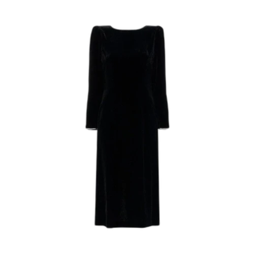Gucci Crystal Embellished Velvet Dress 'Black'