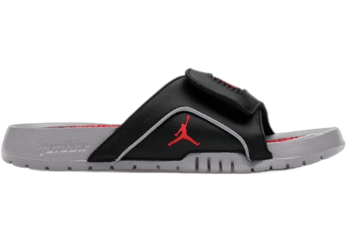 Jordan Hydro 4 Retro Black Cement Grey Fire Red (GS)