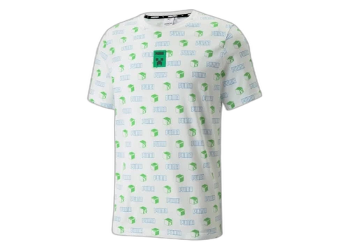 Puma x Minecraft AOP Tee White