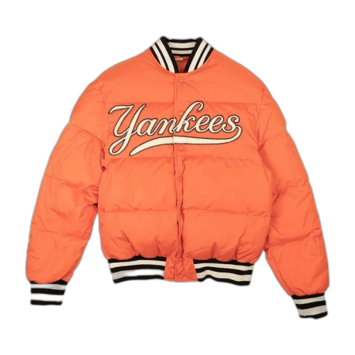 Gucci Yankees Goose Down Bomber Jacket 'Orange'