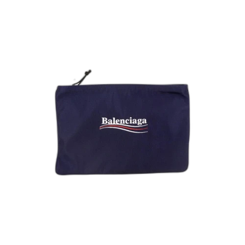 Balenciaga Embroidered Logo Print Explorer Pouch 'Blue'