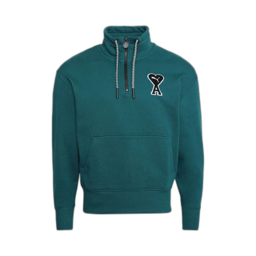 Puma x Ami Half-Zip Sweatshirt 'Varsity Green'