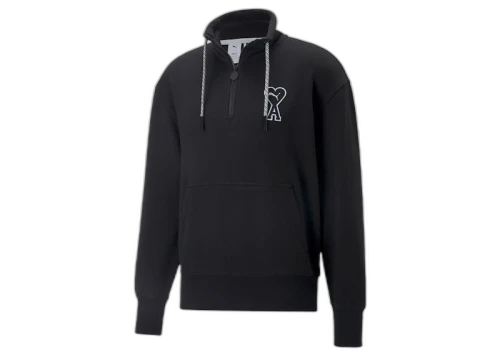Puma x Ami Half Zip Sweatshirt Black