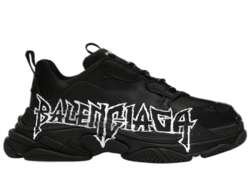 Balenciaga Triple S DIY Metal Artwork Black