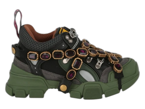 Gucci Flashtrek SEGA Green Removable Crystal (Women's)